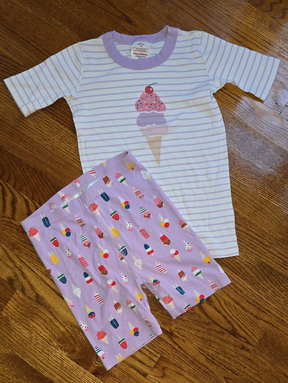 Hanna Andersson Lavender Ice Cream Pajama Set